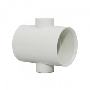 Tee doble de 2x2x3/4x3/4 pvc